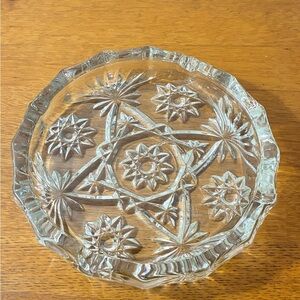 VTG Anchor Hocking EAPC Star of David Glass Ashtray 8”
